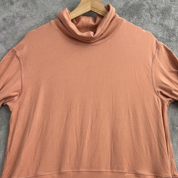 Lululemon Sweatshirt Womens 8 Ready To Rulu Pullover Funnel Neck Pink Savannah - Picture 4 of 12